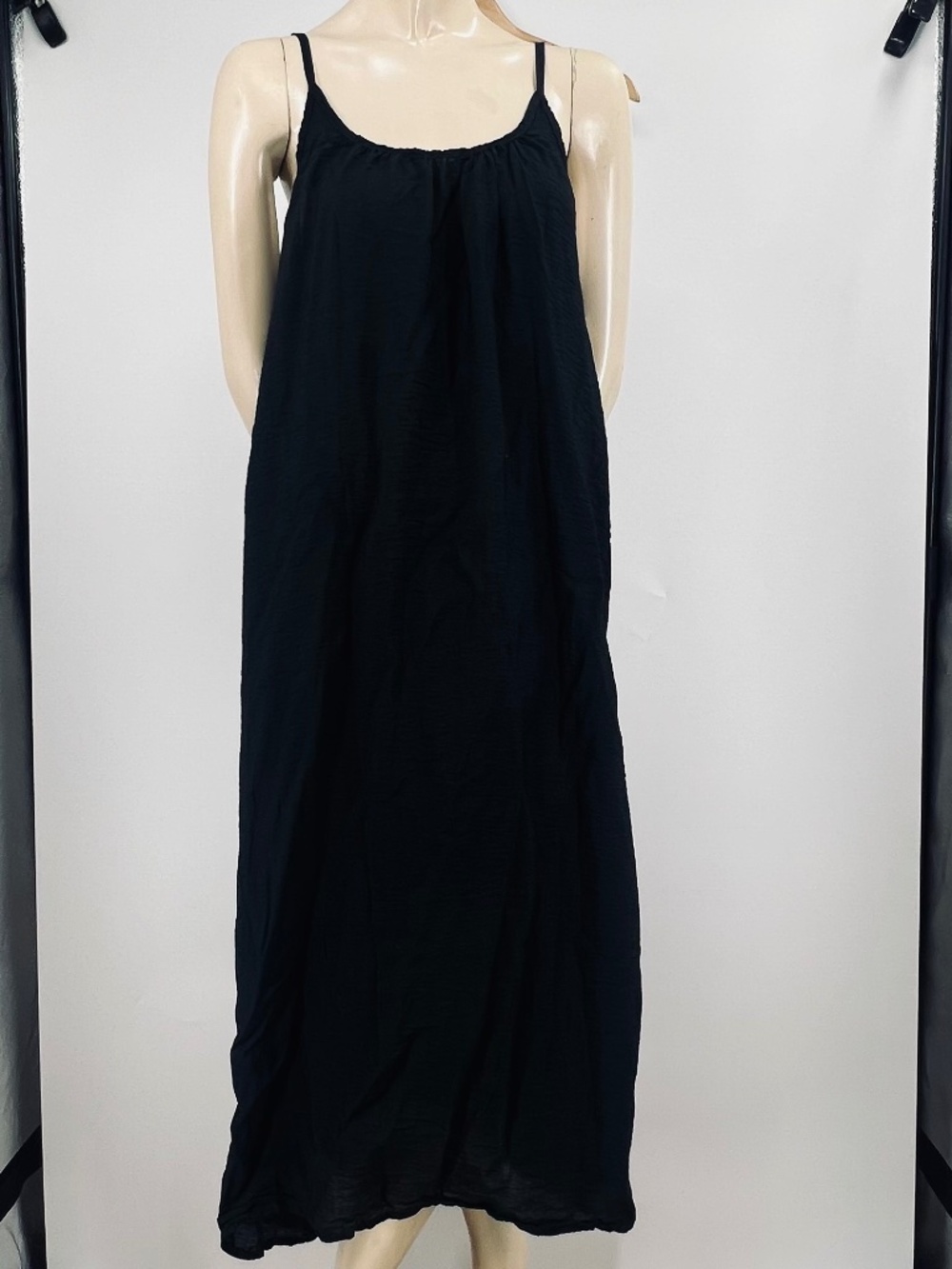 NWT 9seed Resort Tulum Spaghetti Strap Tank Maxi Dress OS Baggy Beach Vaca Gauzy
